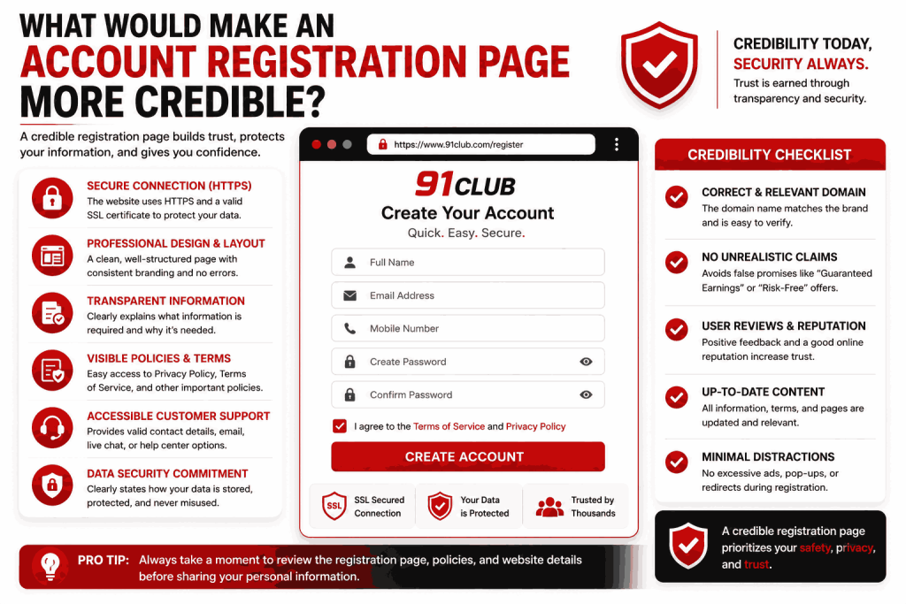 91 club account registration